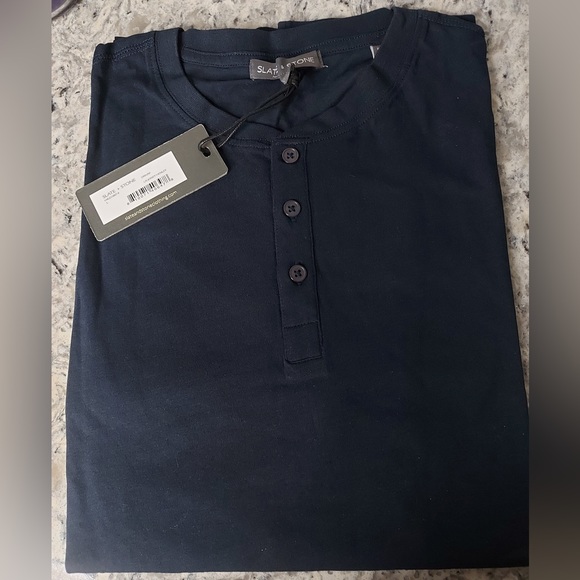 Slate & Stone Size Henley Long Sleeve Shirt Large - Picture 1 of 5